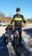Chris Owens honoring Phil by riding in freezing temps on Ontario, Canada